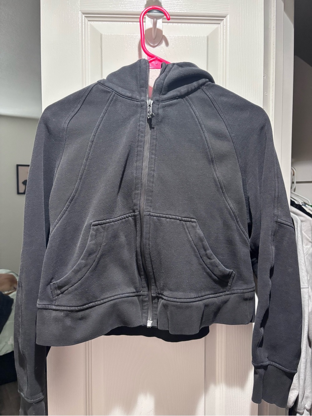 lululemon athletica Black Full-Zip Hooded Sweatshirt